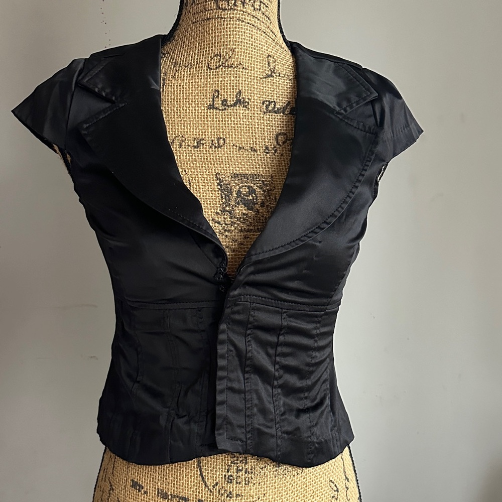 Ashley by 26 International Black and White Blazer